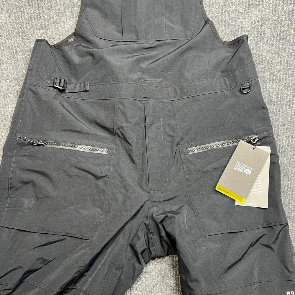 Mountain Hardwear First Tracks Bib Men's XL Black Ski Snowboard Pants OM0646-010
